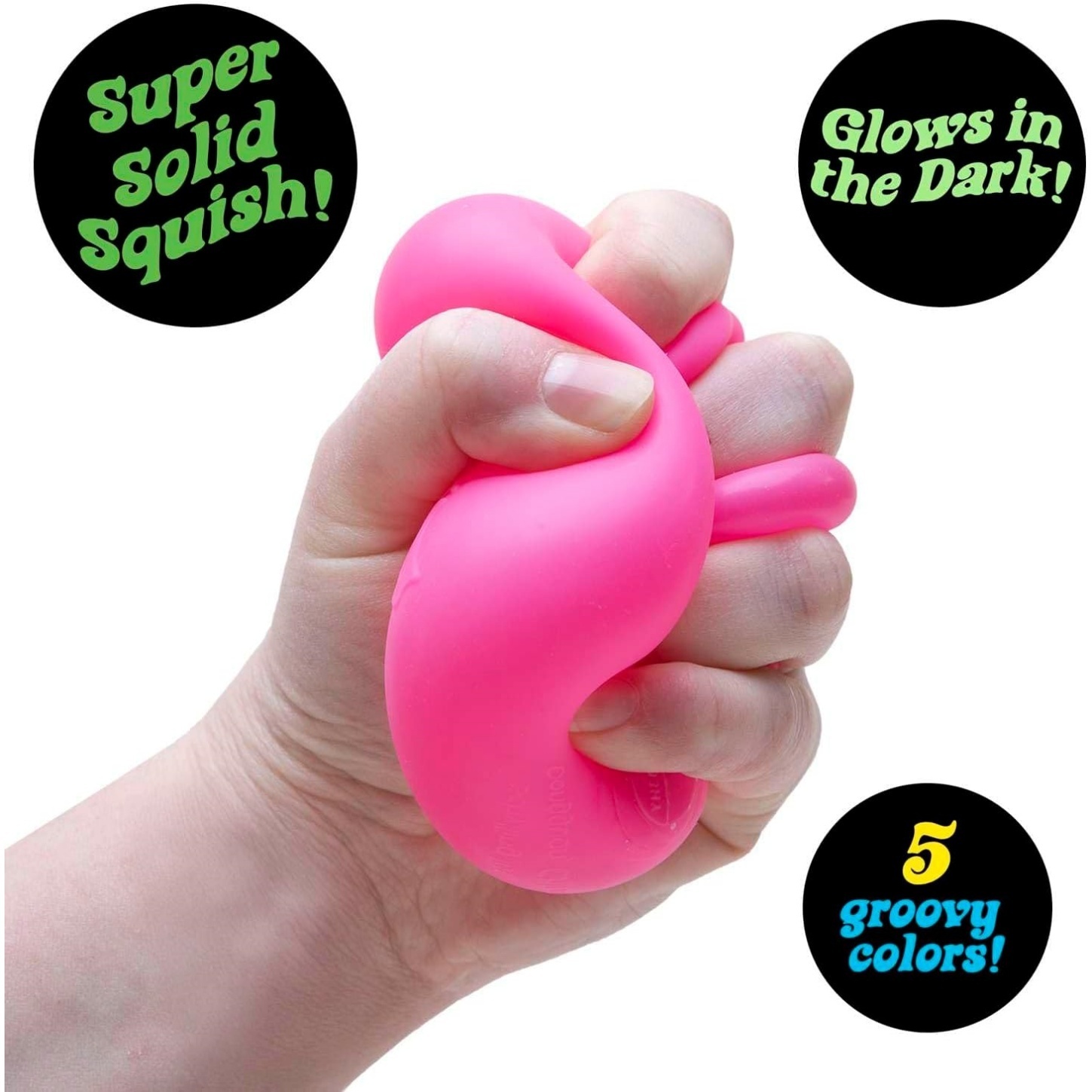 NeeDoh Nice Cube Glow – Glows in the Dark – Assorted - Image 3