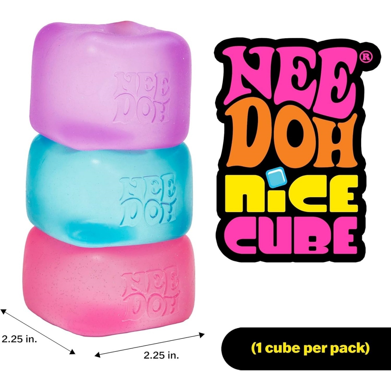 NeeDoh Nice Cube – Solid Squish – Purple - Image 4