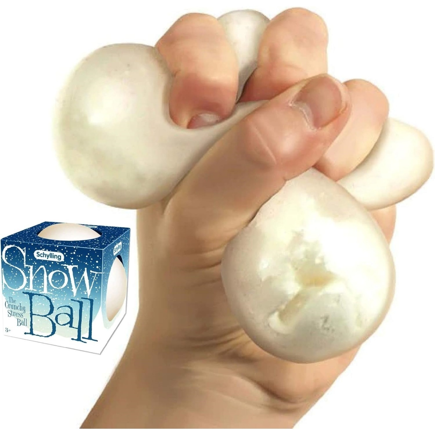 NeeDoh Snow Ball Stress Balls – Crunchy & Squishy – 2 Pack - Image 3